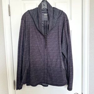 Maurices Purple Blue Sweatshirt Funnel Neck 3X